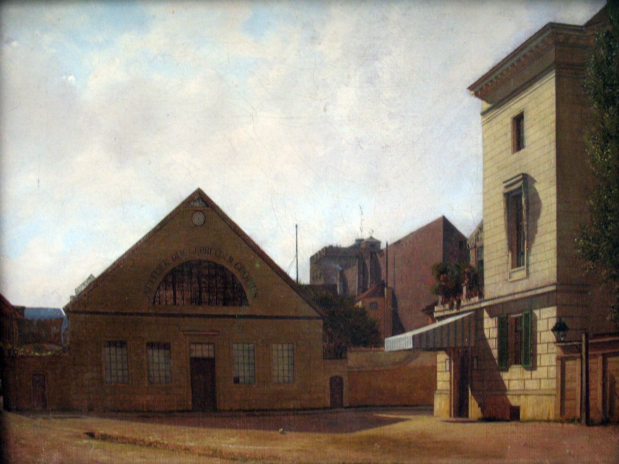 Tyska: Das Atelier der Gebrüder Gropius Bröderna Gropius verkstad av Eduard Gaertner
