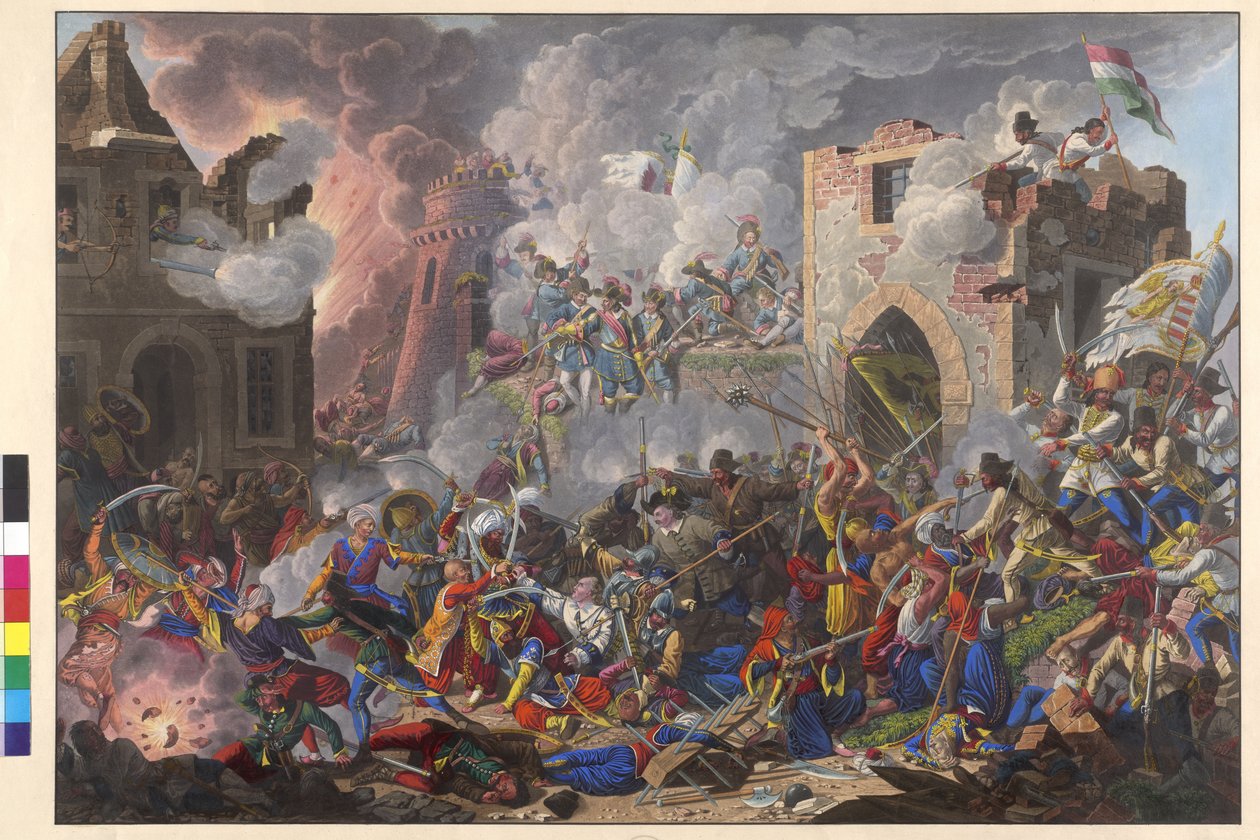 Den segerrika återerövringen av Buda den 2 september 1686 av Ungern av Eduard Gurk