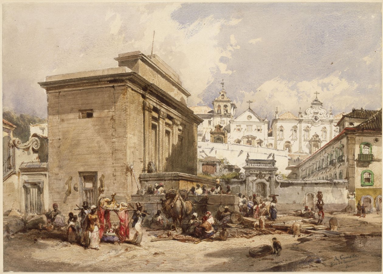 Fontäner i Rio de Janeiro av Eduard Hildebrandt