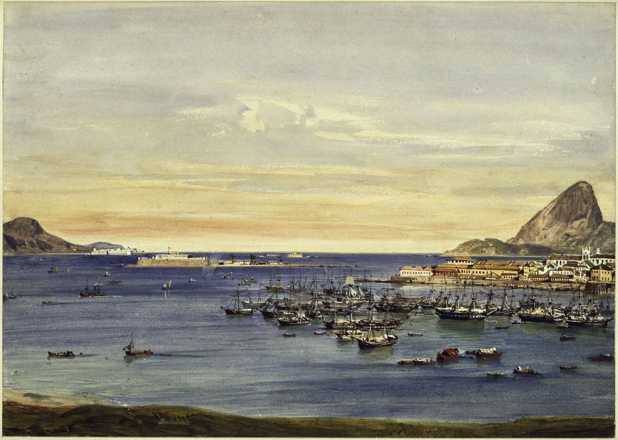 Rio de Janeiros vik av Eduard Hildebrandt