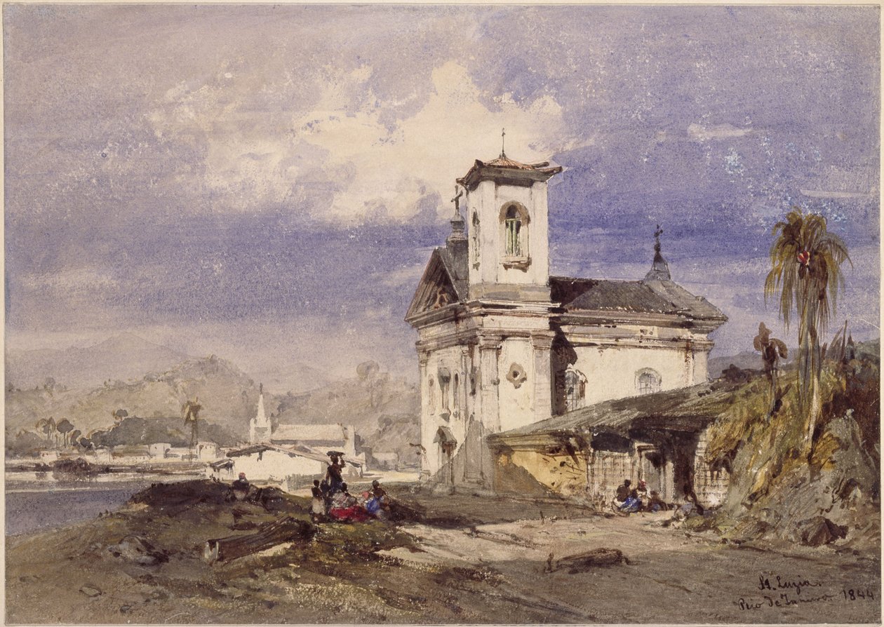Sankta Luzia-kyrkan, Rio de Janeiro av Eduard Hildebrandt