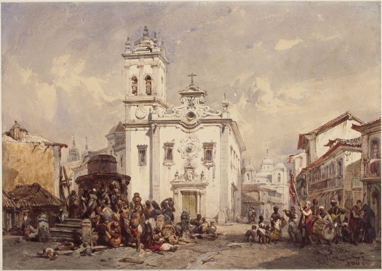 Sankta Rita-kyrkan, Rio de Janeiro av Eduard Hildebrandt