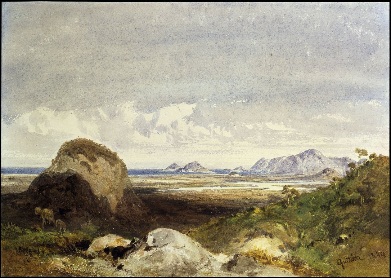 Kustlandskap av Eduard Hildebrandt
