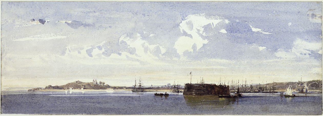 Panorama över Bahia av Eduard Hildebrandt