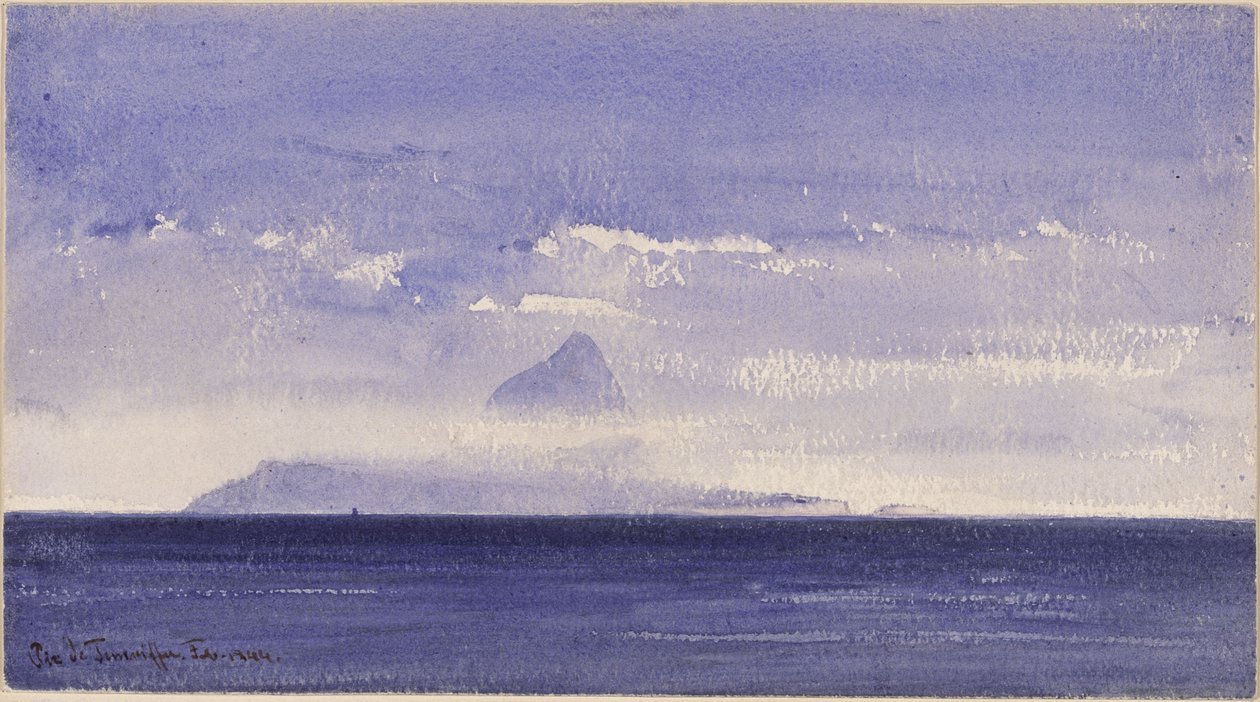 Pico de Tenerife av Eduard Hildebrandt