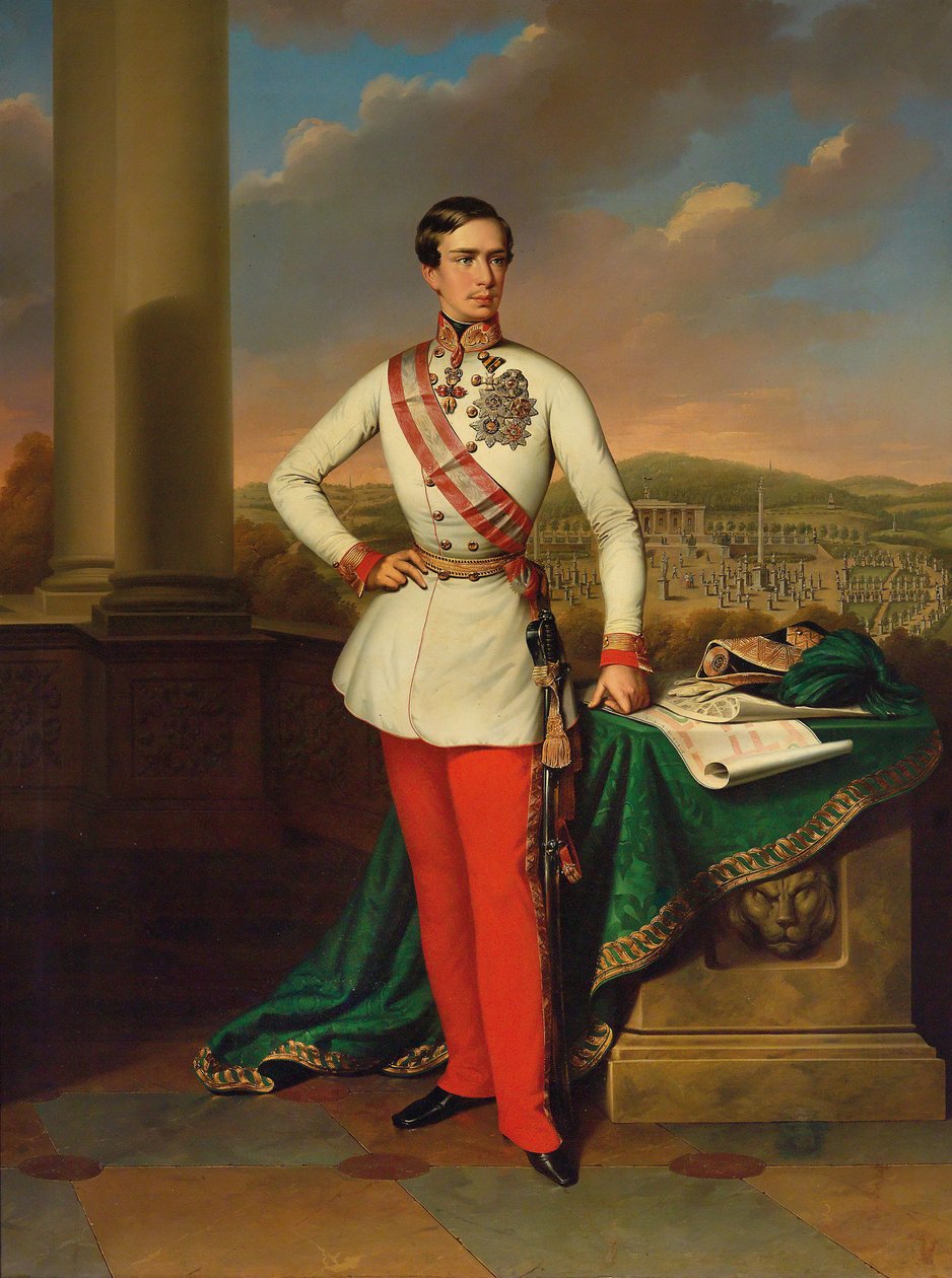Porträtt av kejsar Franz Josef I av Österrike, 1853. av Eduard Klieber