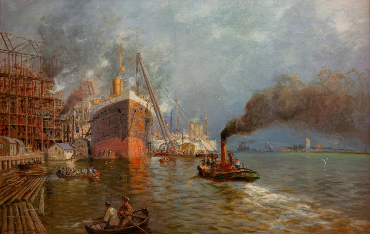 Szczecin Vulcan-varvet av Eduard Krause Wichmann