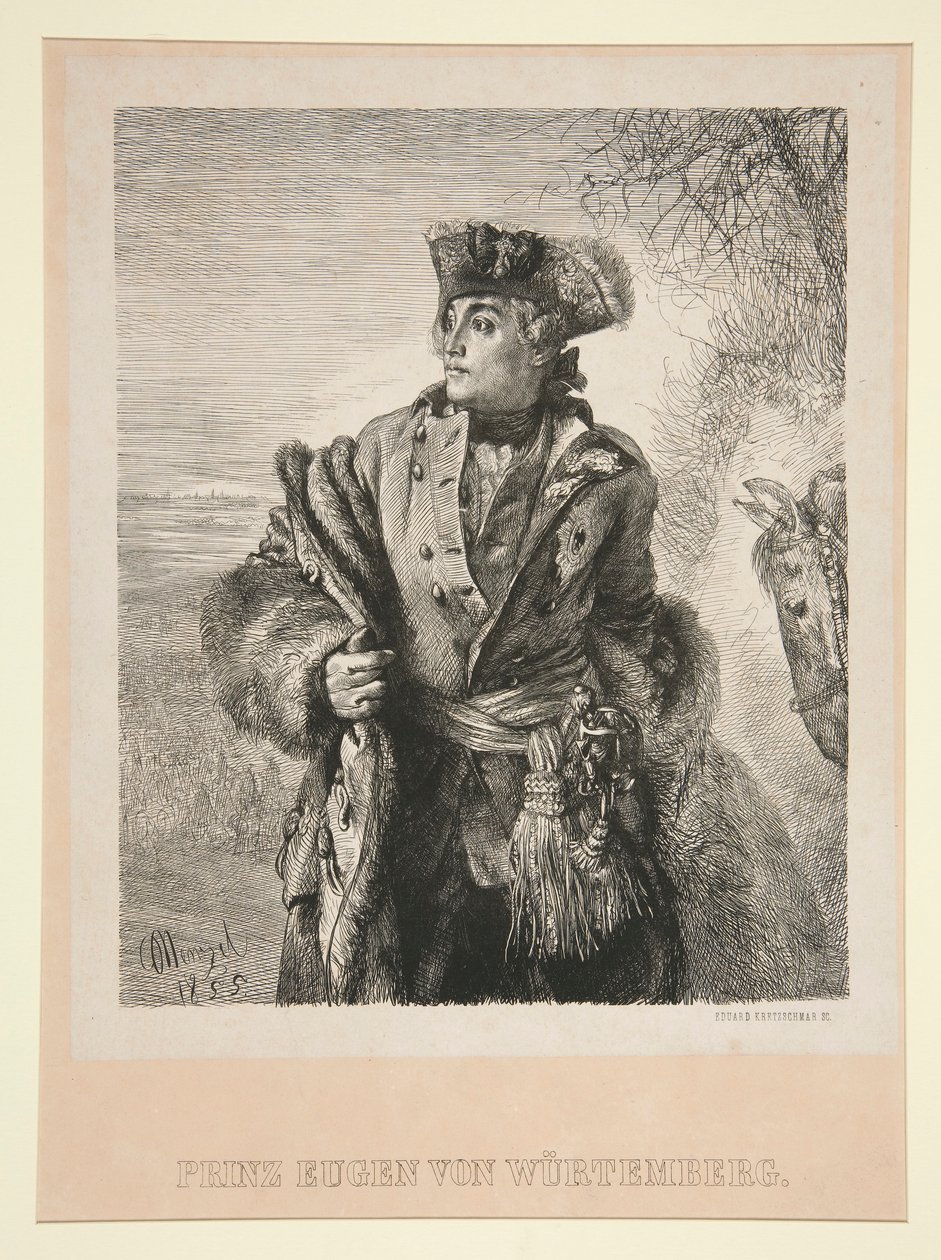Porträtt av Prins Eugen von Wurtemberg av Eduard Kretzschmar
