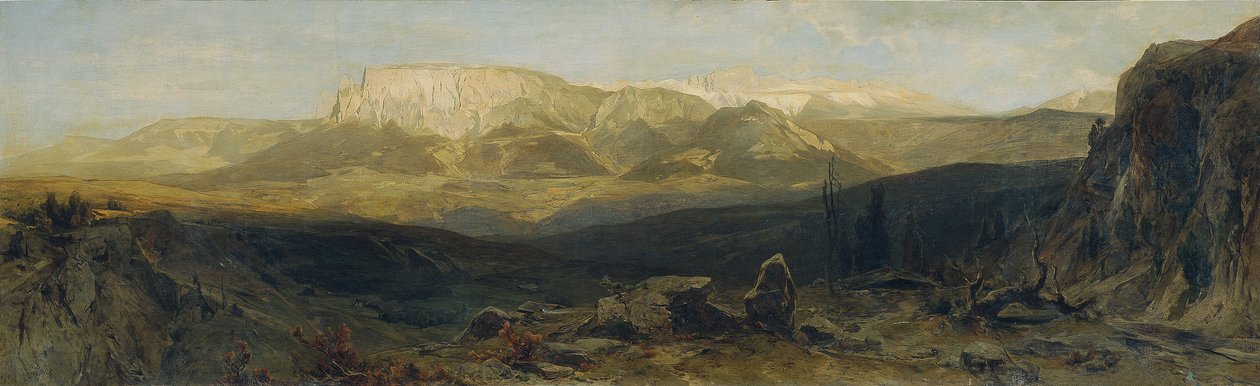 Schlern-gruppen nära Bozen av Eduard Peithner von Lichtenfels