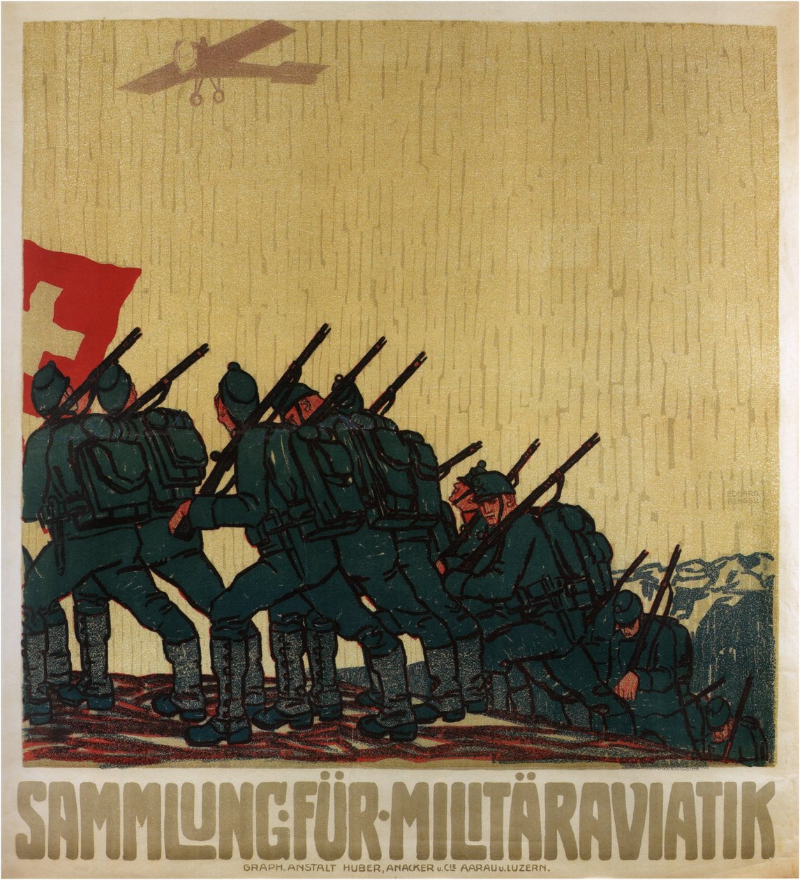 Donationer till flygflottan, 1914 av Eduard Renggli the Younger