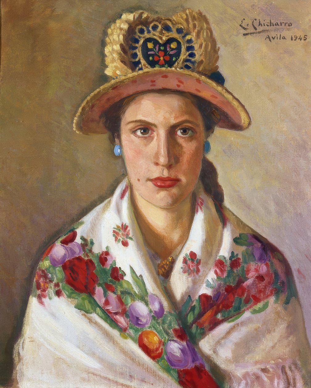 Kvinna från Avila av Eduardo Chicharro y Agüera