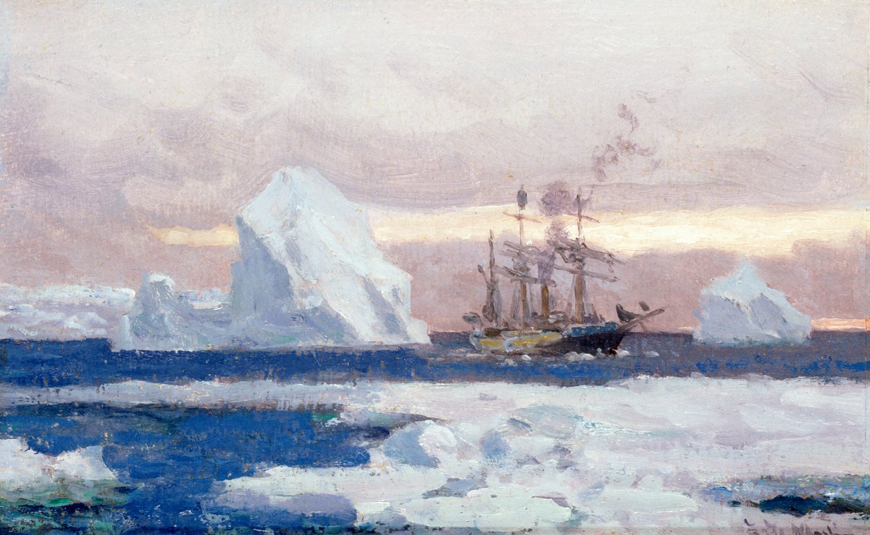 Den argentinska korvetten Uruguay i Antarktis av Eduardo de Martino