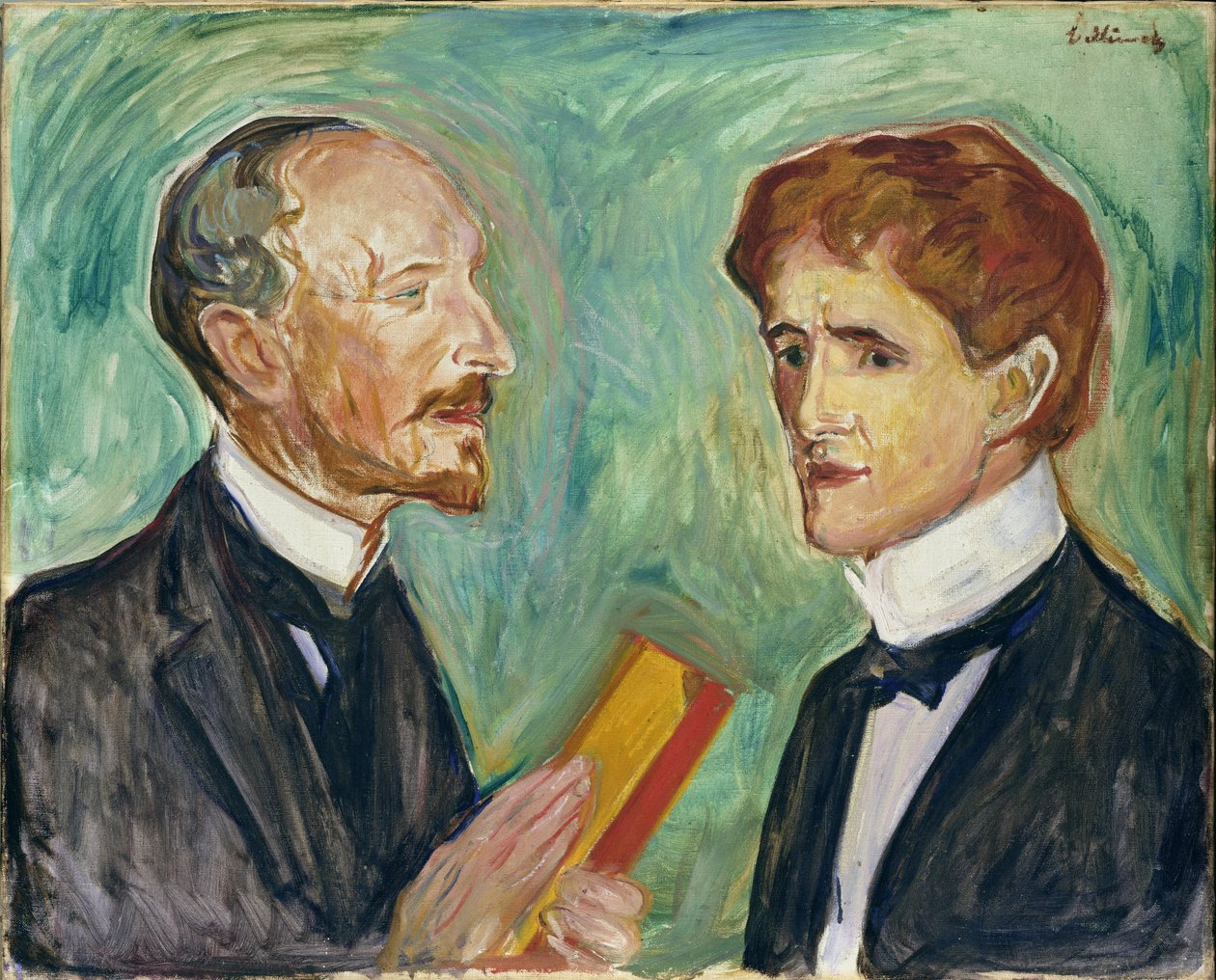 Albert Kollmann (1857-1915) och Sten Drevsen, 1901 av Edvard Munch