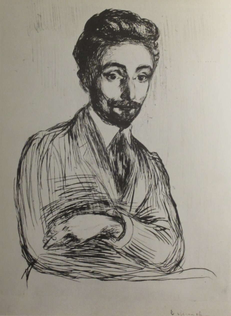 Bildnis Helge Rode av Edvard Munch