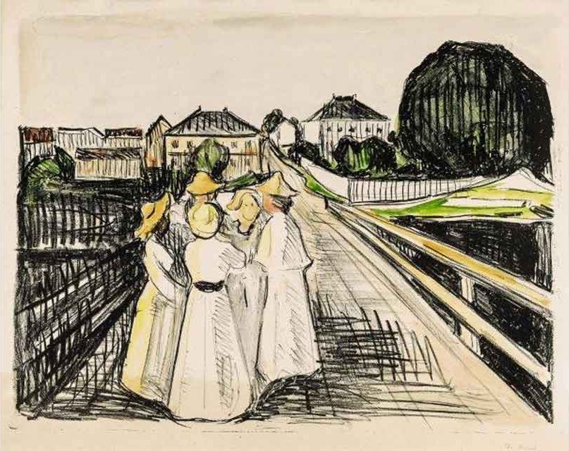 On the Bridge  av Edvard Munch