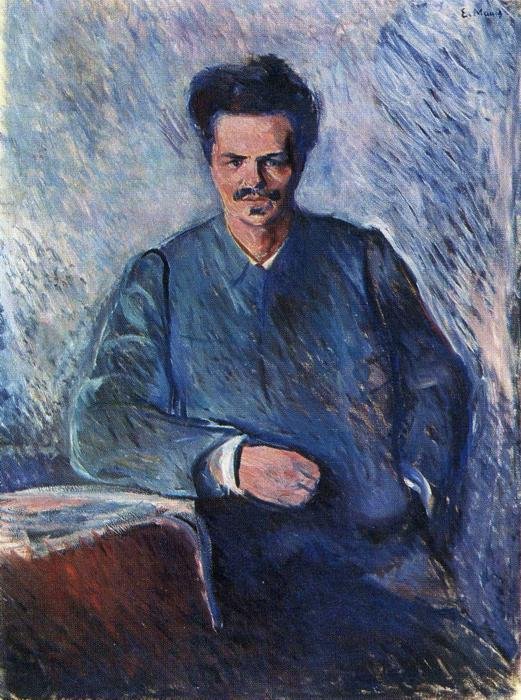 Portrait of August StrindbergPortrait des August Strindbergn  av Edvard Munch