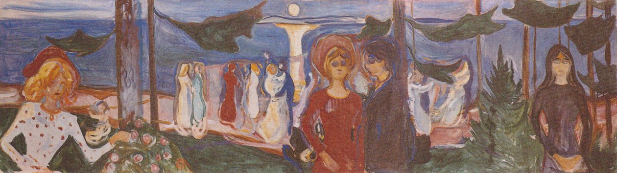 Tanz am Meer  av Edvard Munch