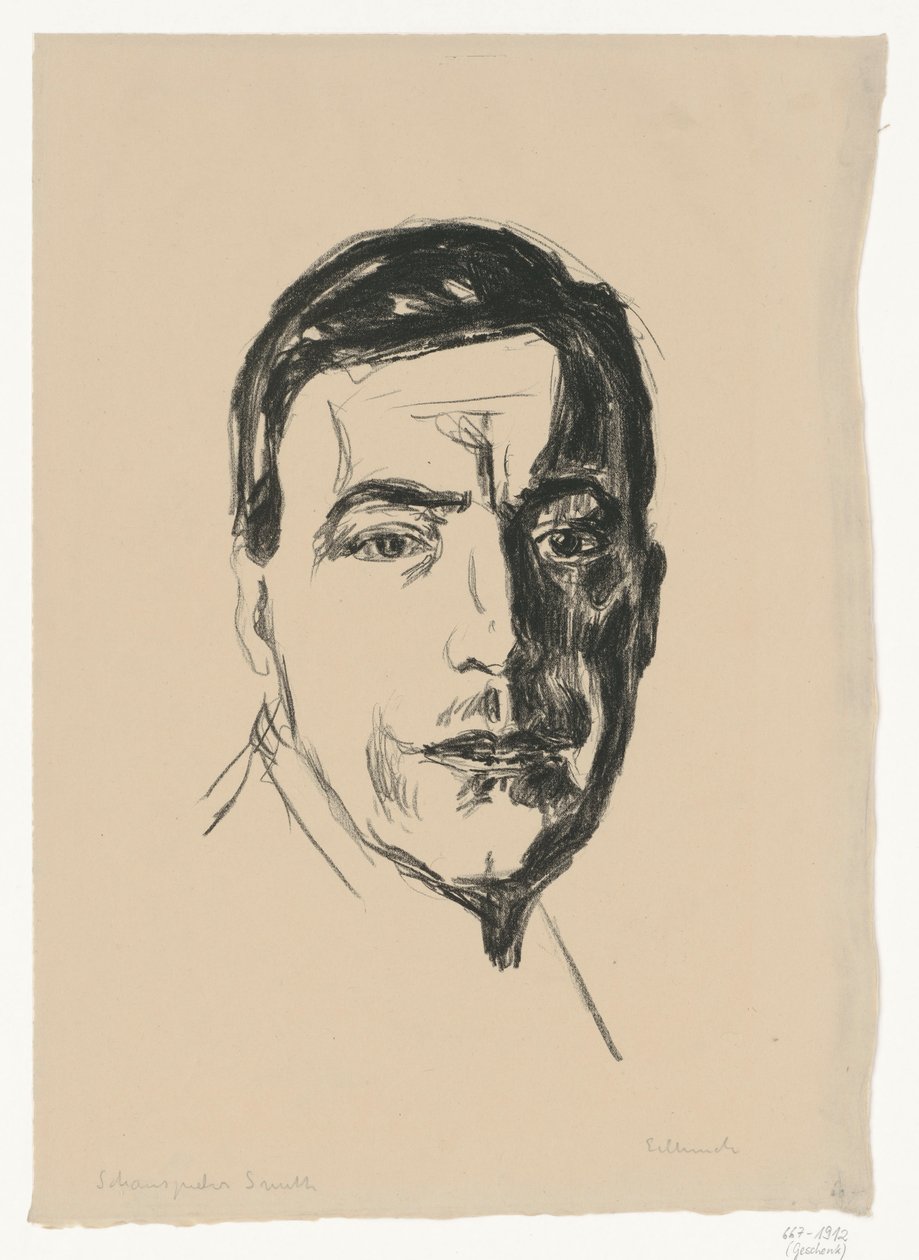 Albrecht Schmidt (smed) av Edvard Munch