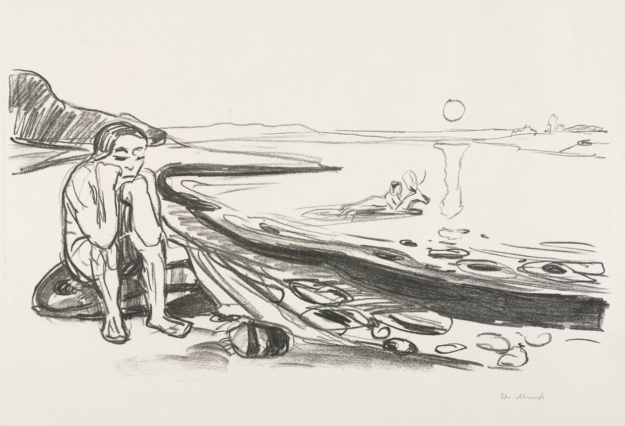 Alfa och Omega:  Omegas flykt av Edvard Munch