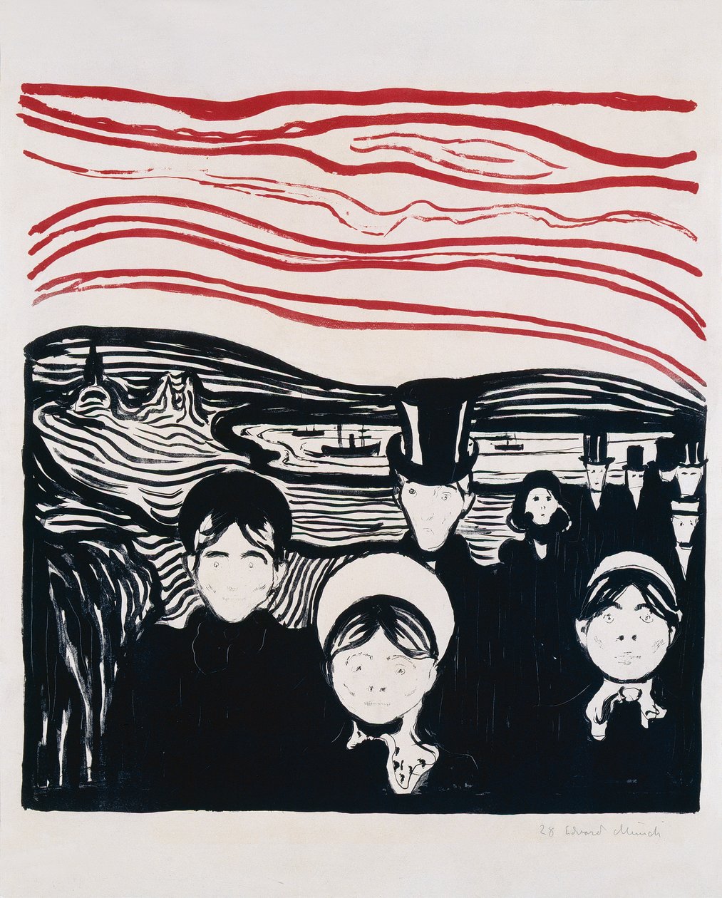 Känsla av rädsla av Edvard Munch