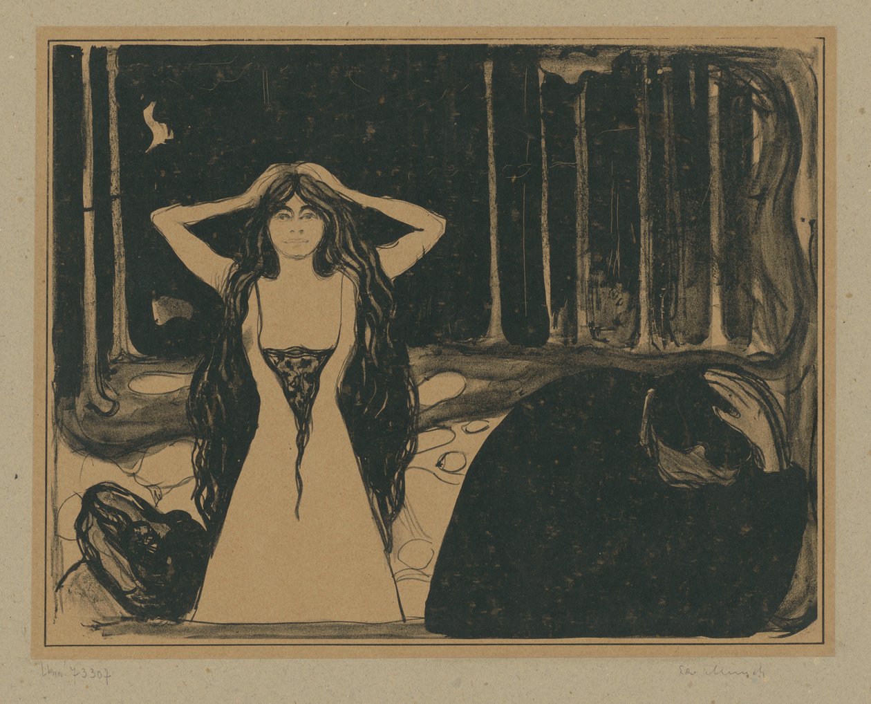 Aska II (Efter syndafallet) av Edvard Munch