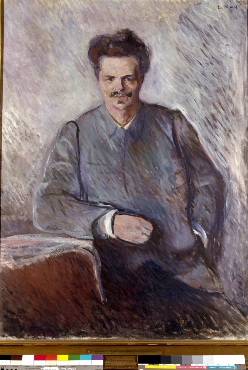 August Strindberg Porträtt av den svenske dramatikern och målaren August Strindberg (1849-1912). Målning av Edvard Munch (1863-1944) av Edvard Munch