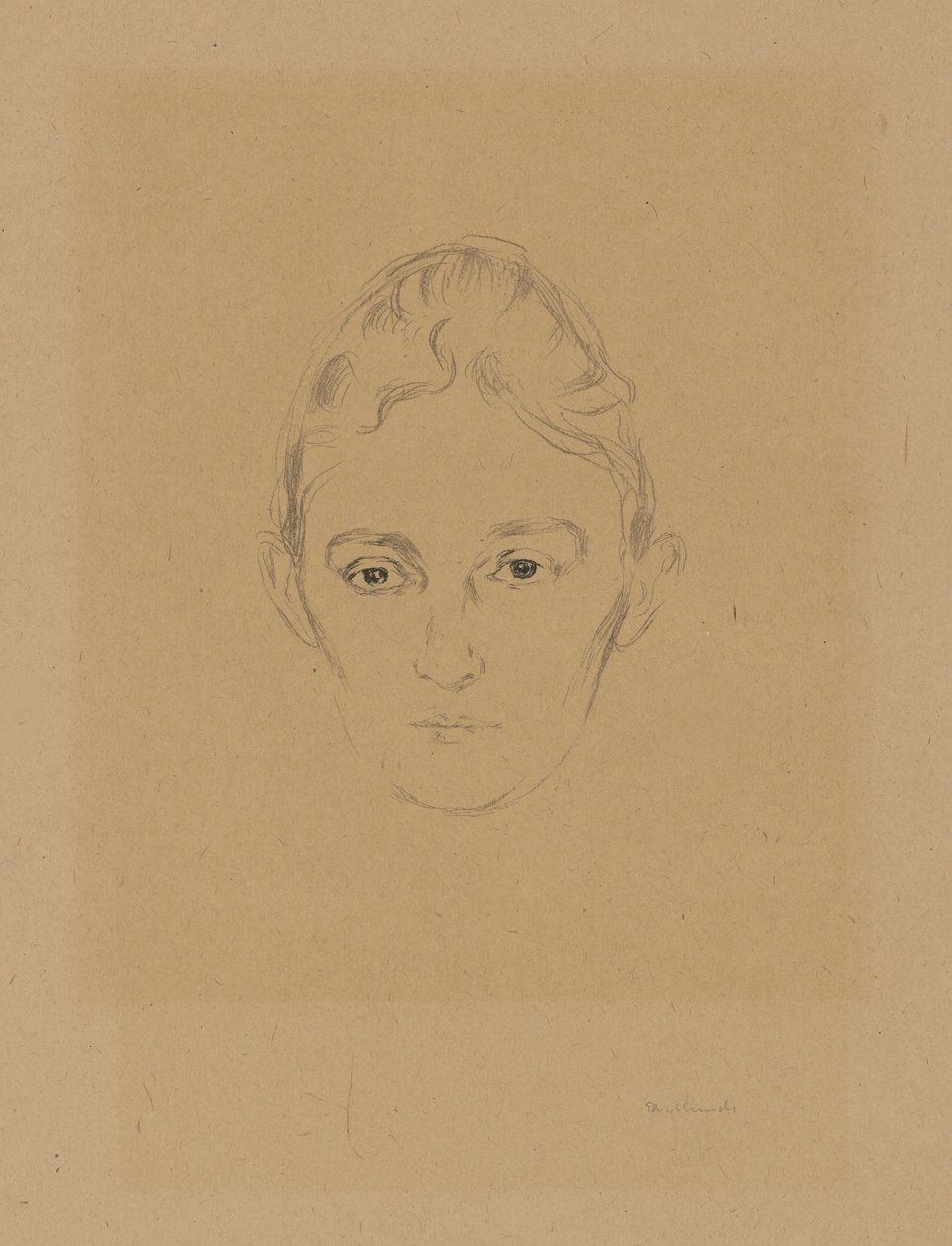 Ur mappen ”Från Max Lindes hus”: Marie Linde av Edvard Munch