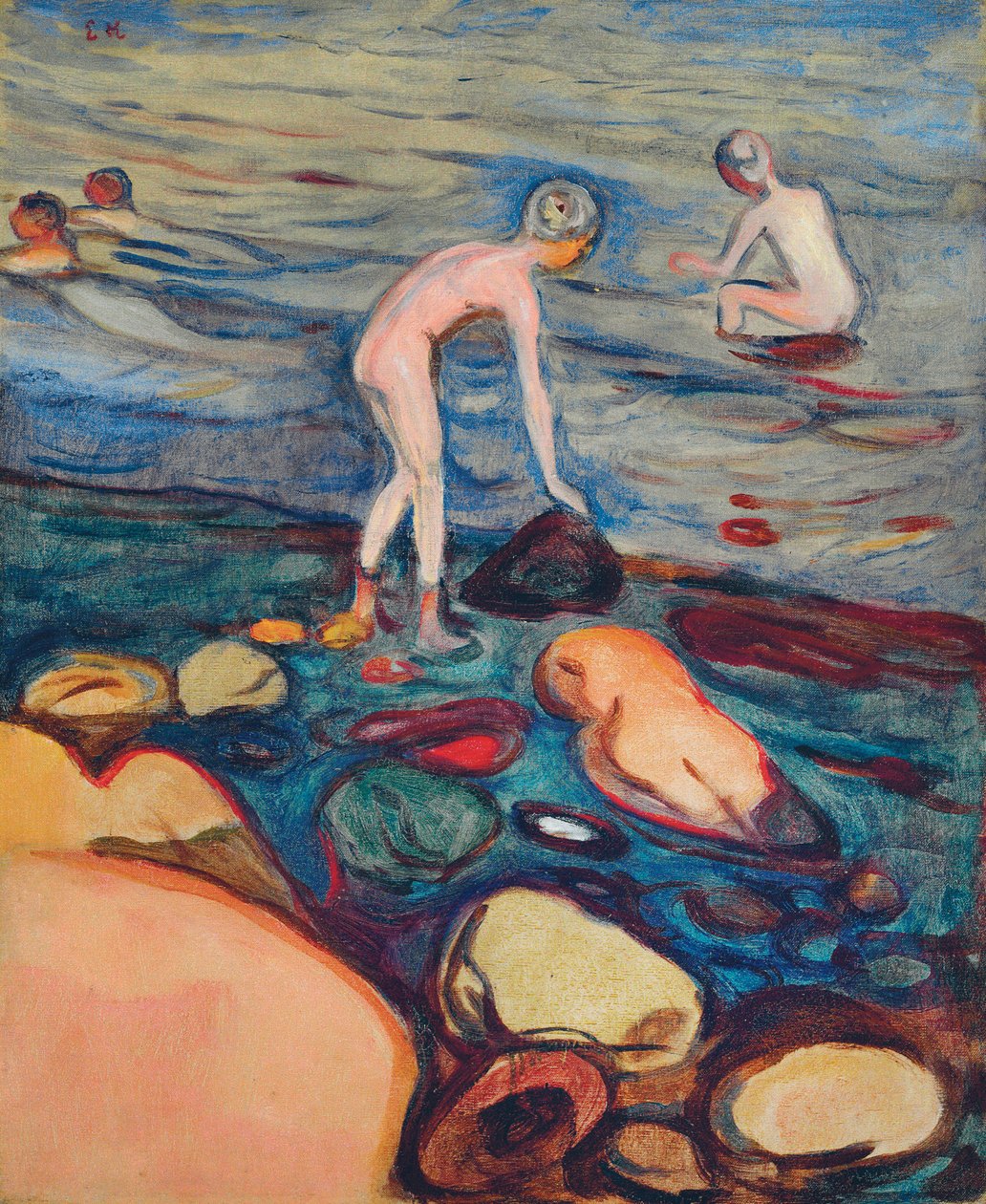 Badgäster av Edvard Munch