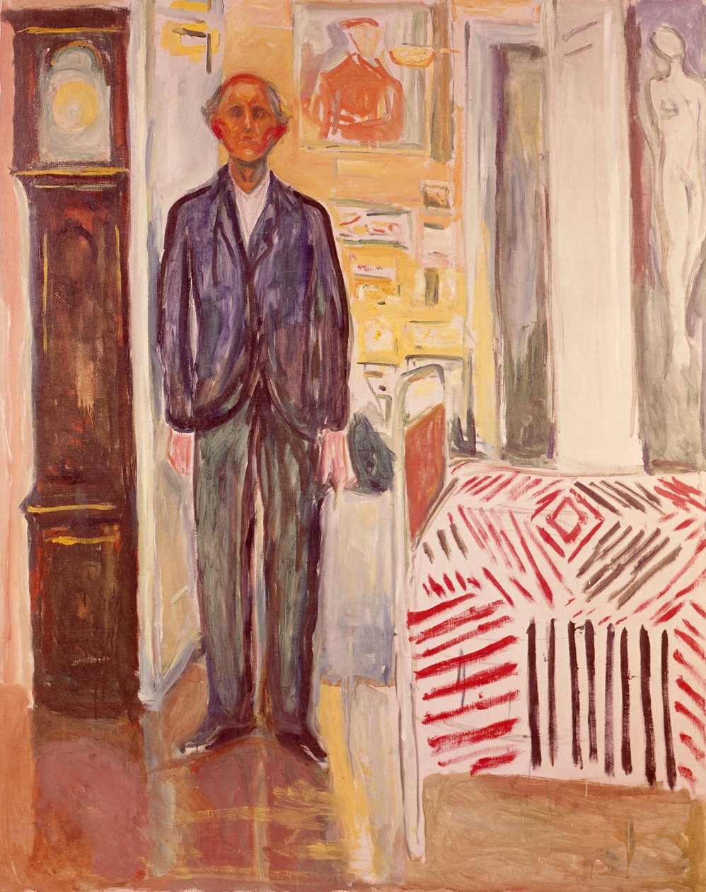 Mellan klockan och sängen av Edvard Munch