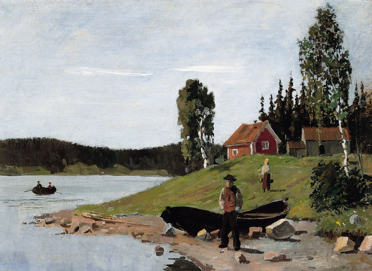 Kustlandskap, 1881 av Edvard Munch