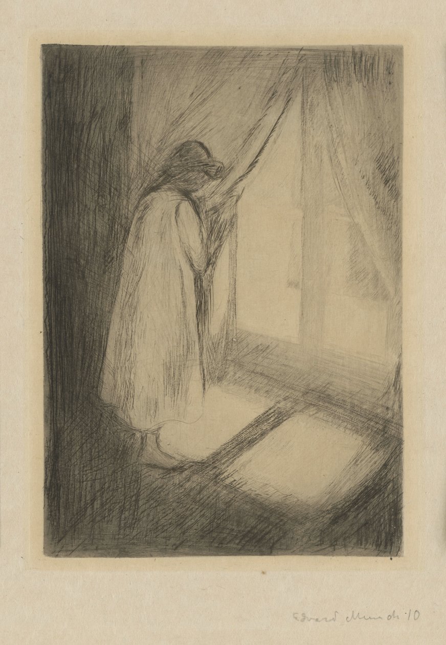 Flickan vid fönstret av Edvard Munch