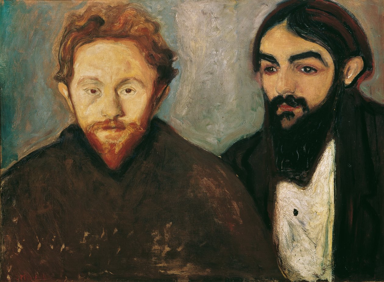 Målaren Paul Herrmann och läkaren Paul Contard av Edvard Munch