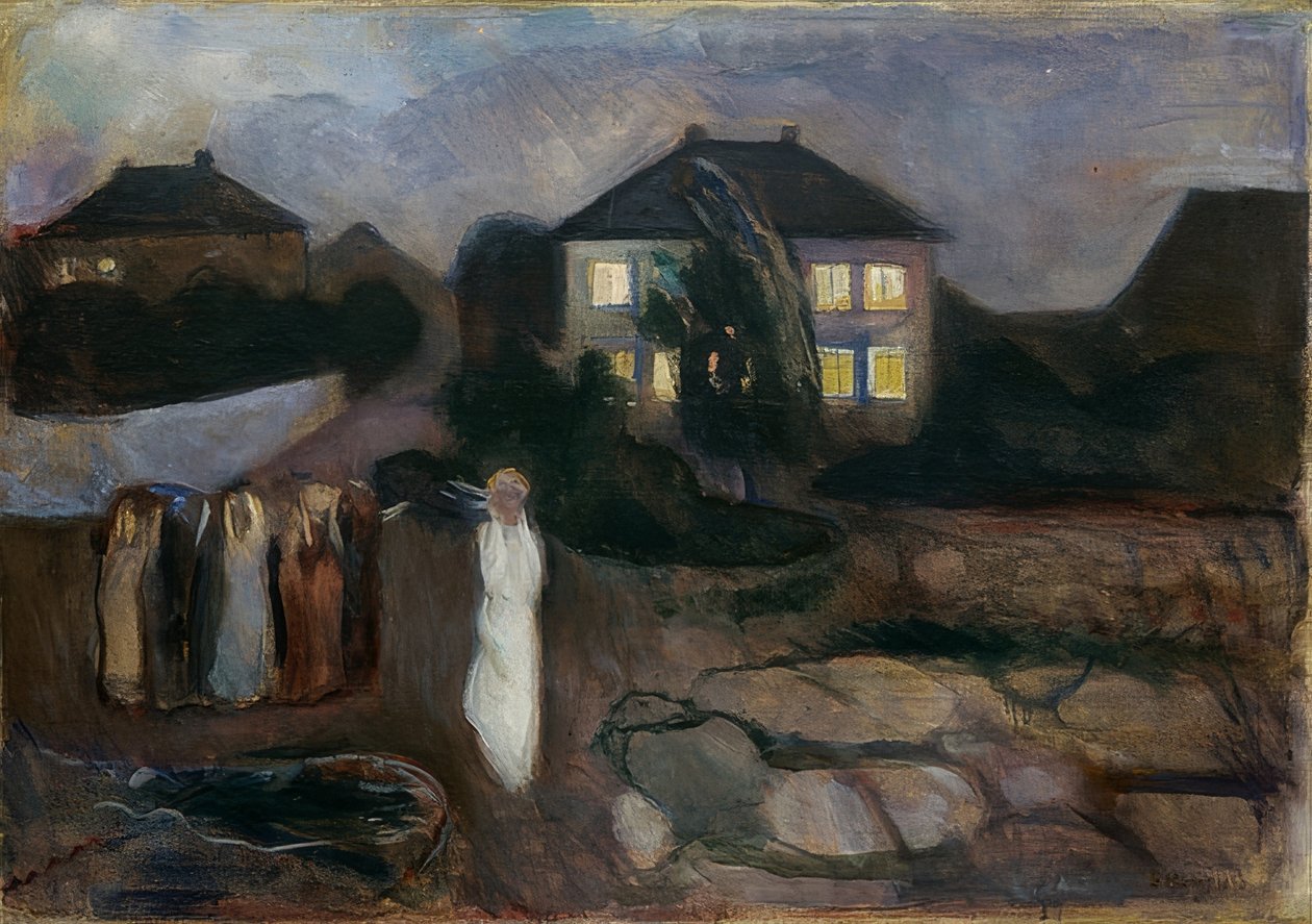 Stormen. 1893 av Edvard Munch
