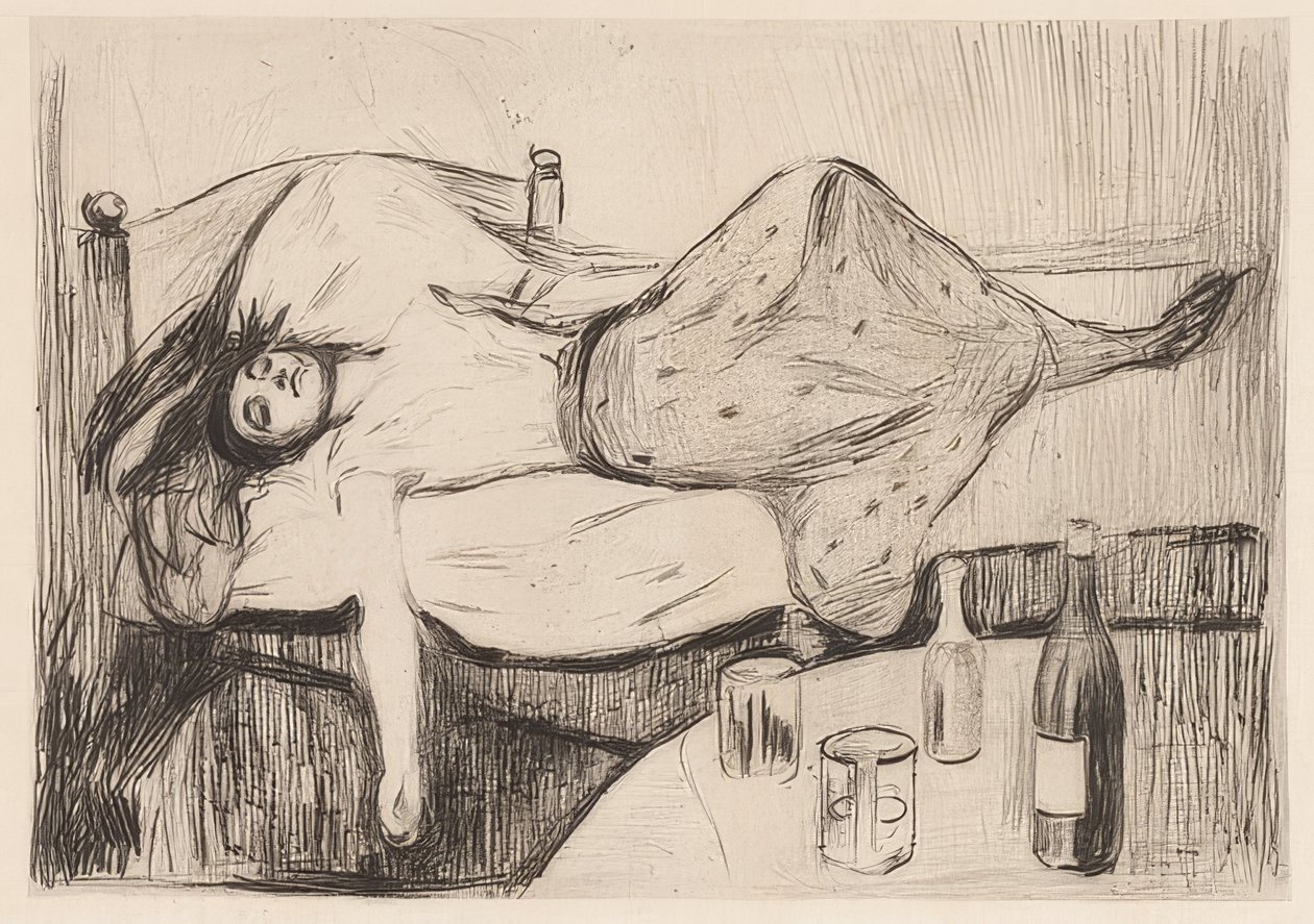 Dagen efter. 1894 av Edvard Munch
