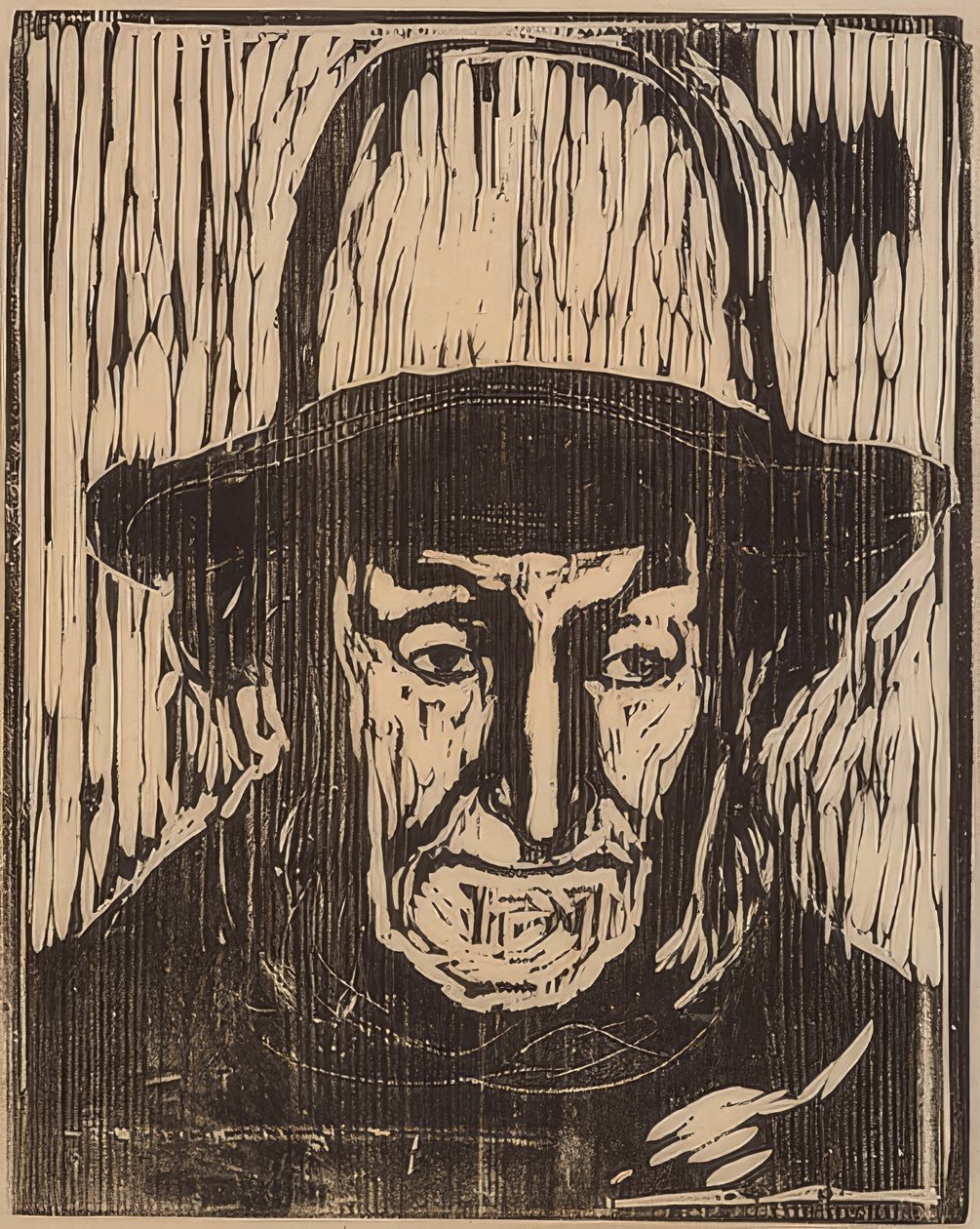 Den gamle fiskaren. 1897 av Edvard Munch