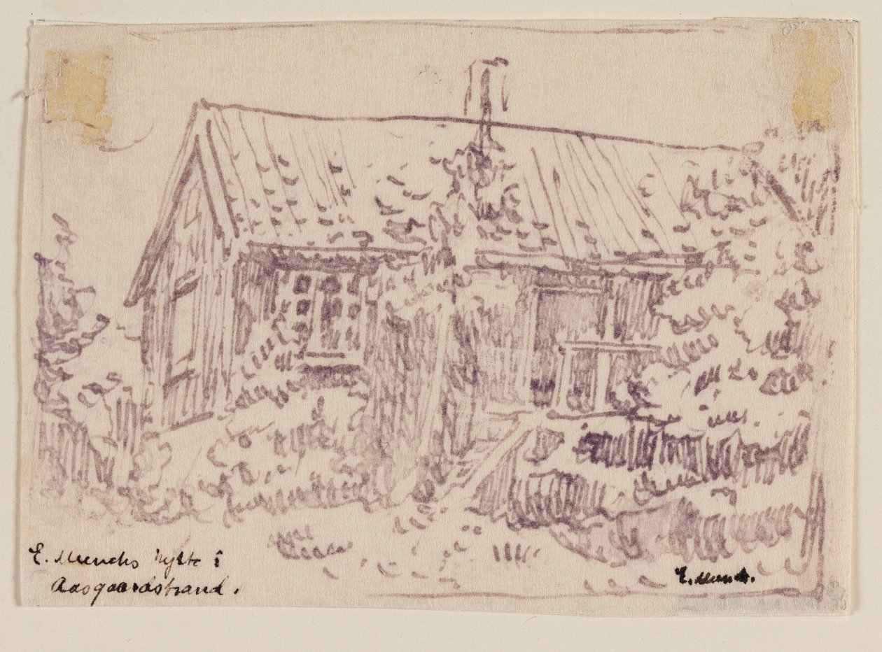 Edvard Munchs stuga i Åsgårdstrand av Edvard Munch