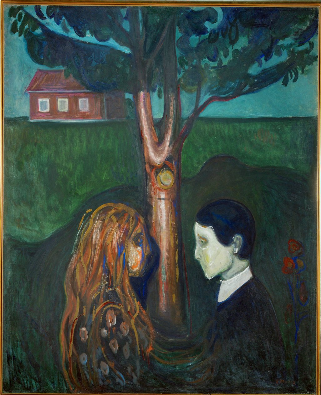 Öga i öga (olja på duk) av Edvard Munch
