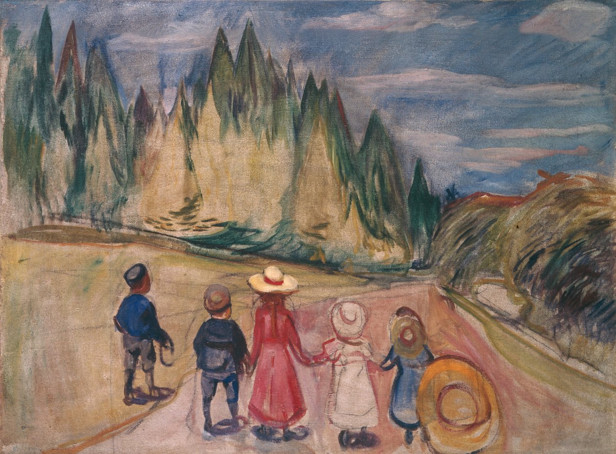 Sagolik skog av Edvard Munch