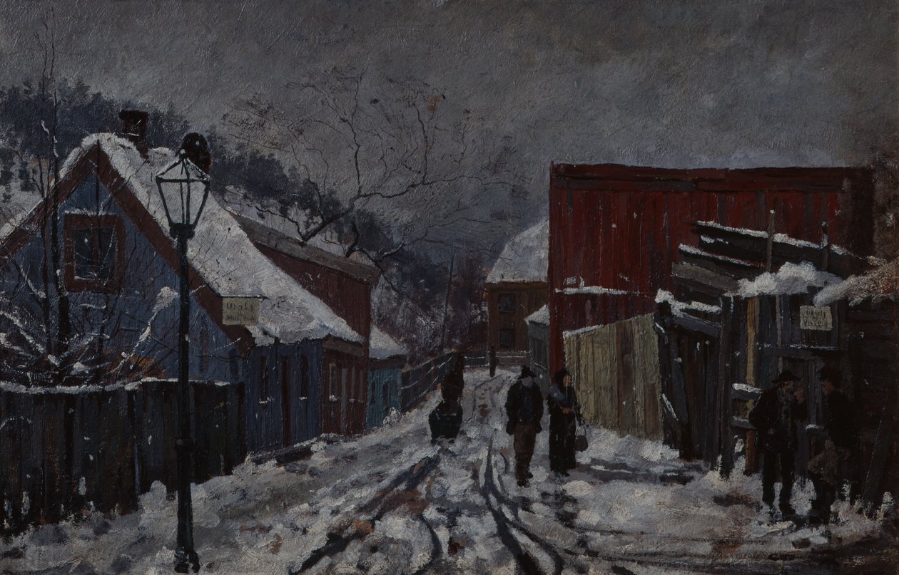 Från Saxegaards gata av Edvard Munch
