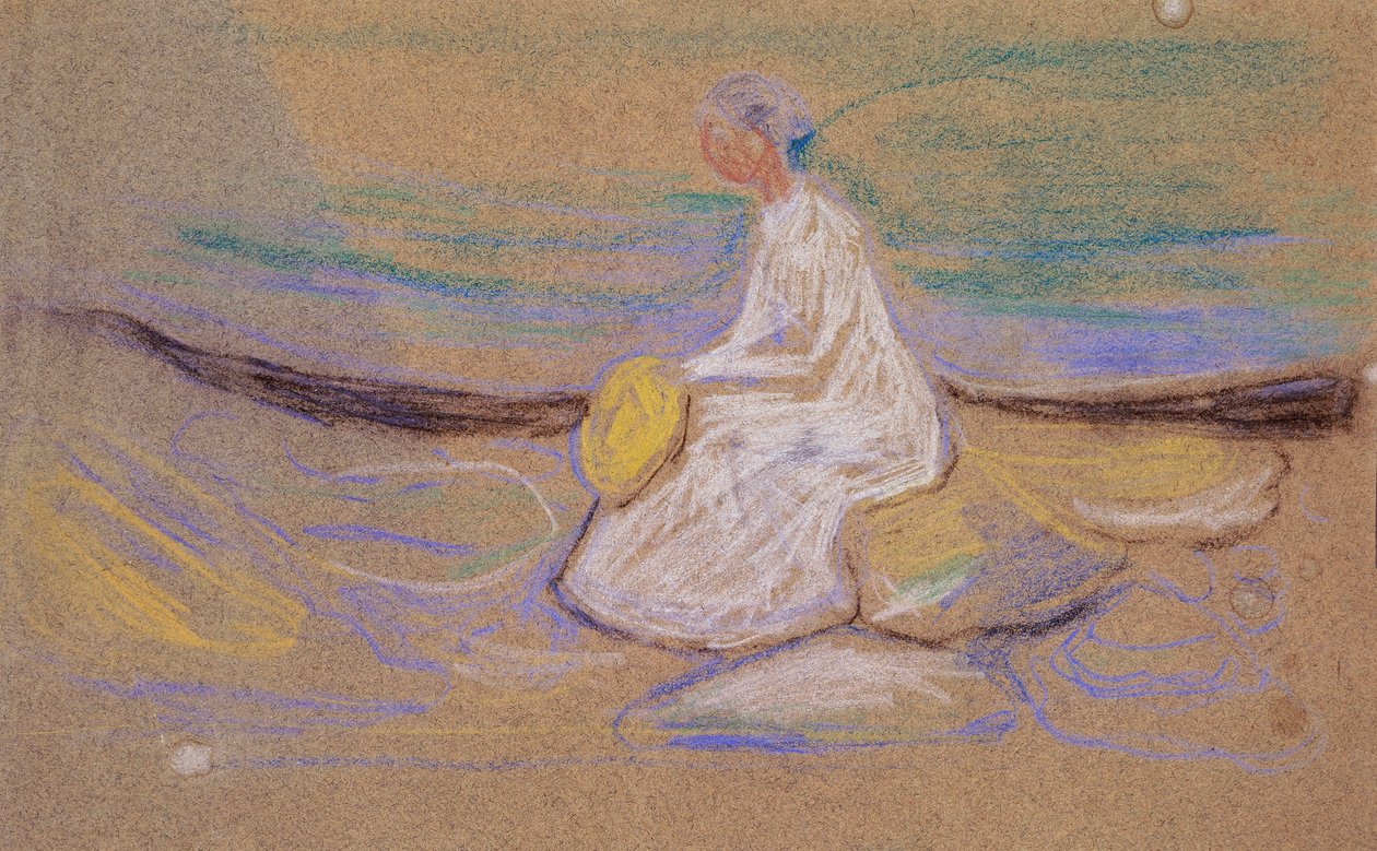 Flicka på stranden av Edvard Munch