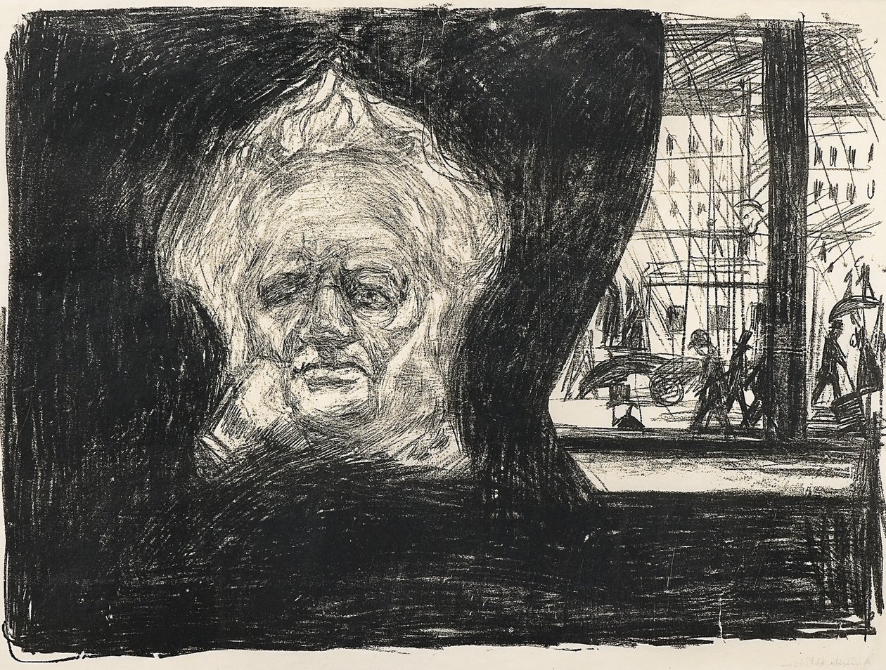 Henrik Ibsen på Café på Grand Hotel, 1902 av Edvard Munch