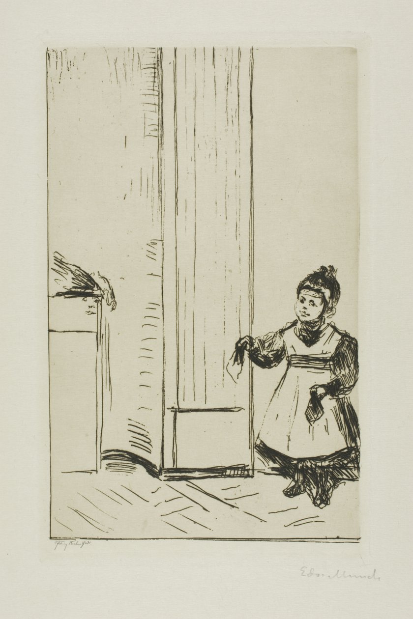 Interiör med ett barn. Lothar Linde av Edvard Munch