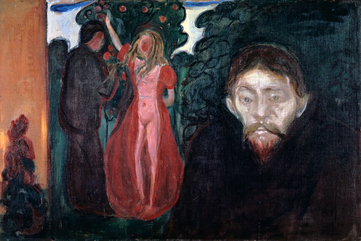 Svartsjuka, 1895 av Edvard Munch