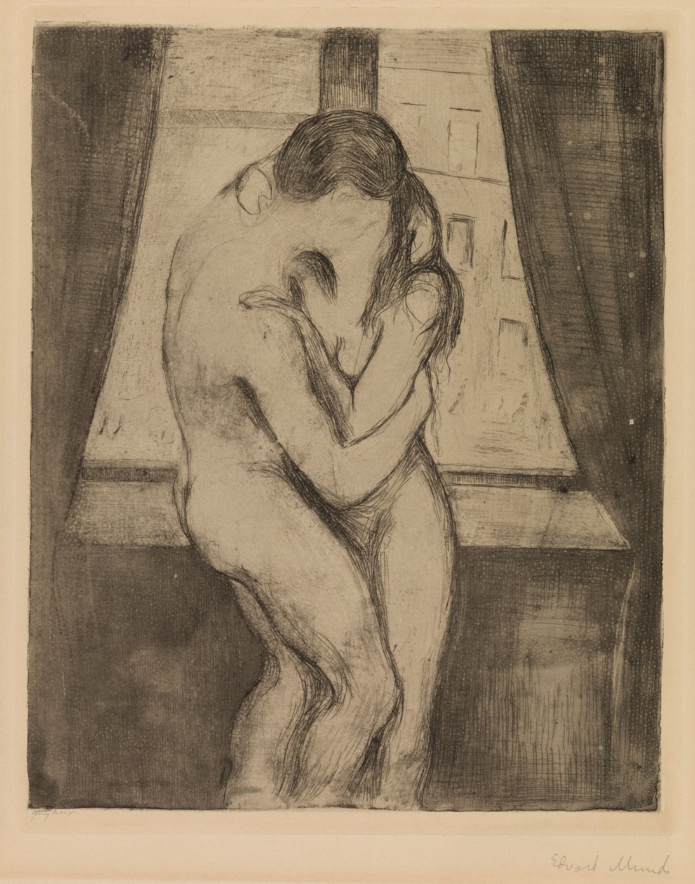 Kyss av Edvard Munch