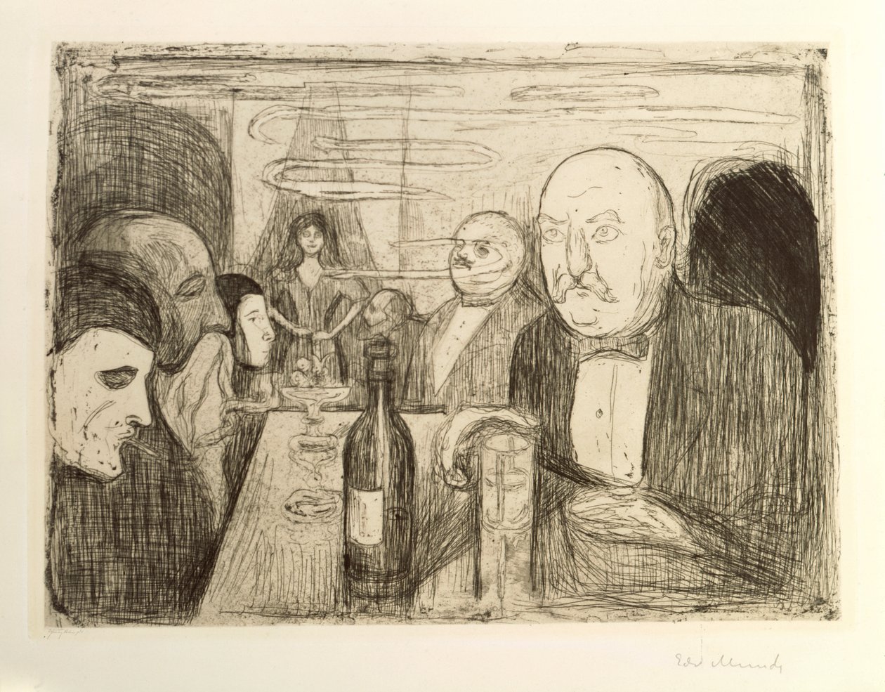 Kristiania Bohemians II av Edvard Munch