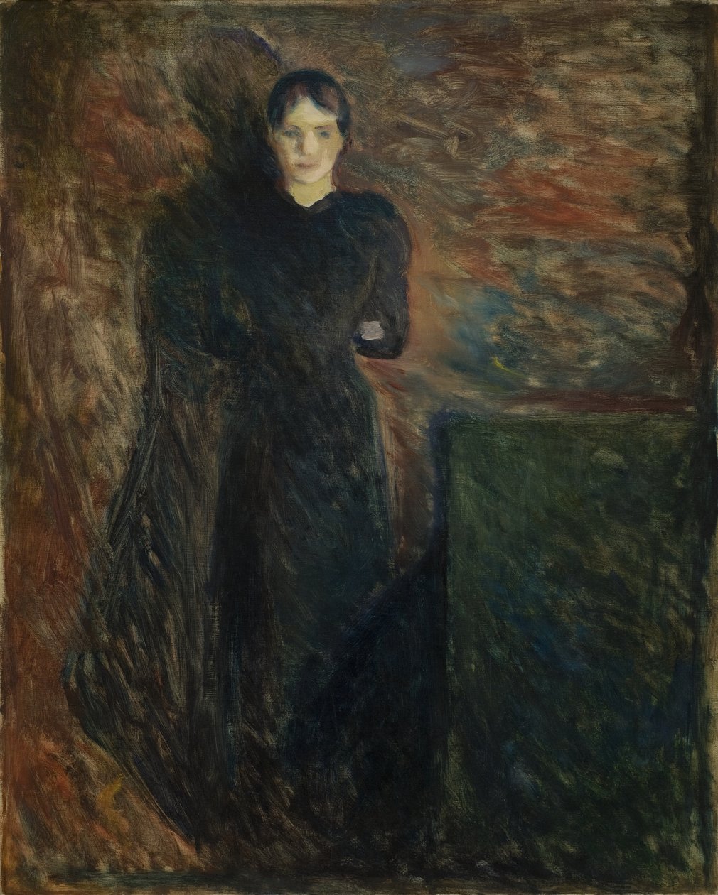 dam i svart av Edvard Munch