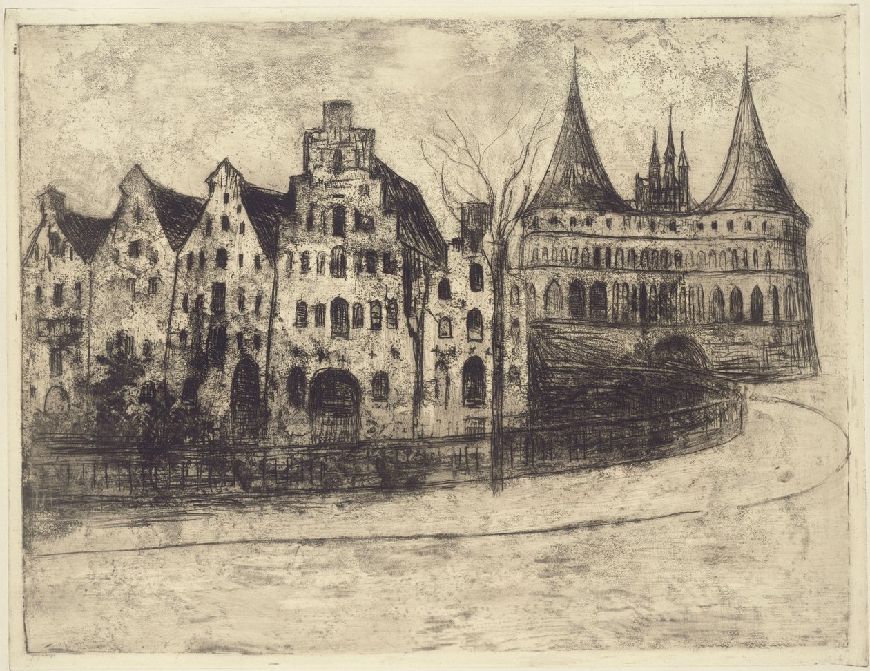 Lübeck (Holstentor) av Edvard Munch