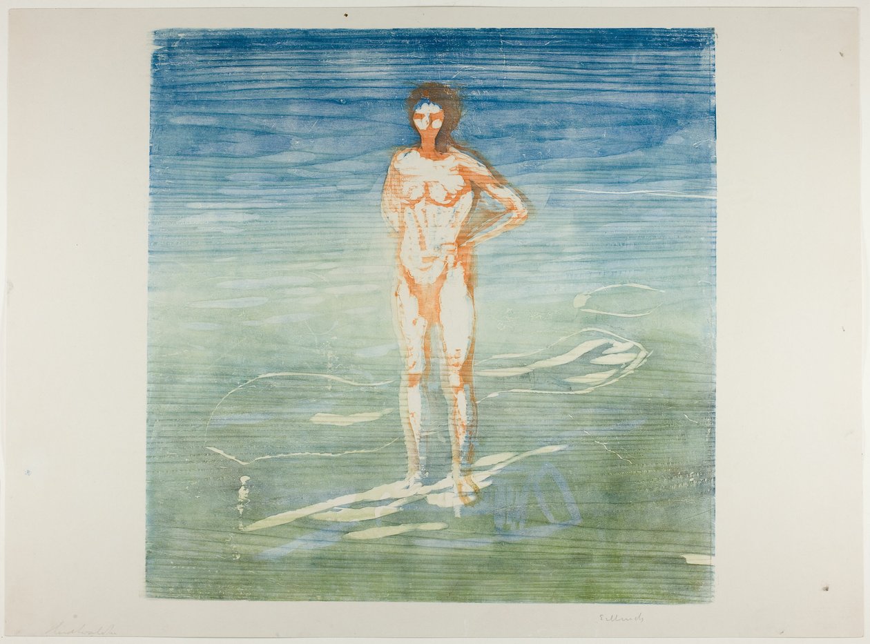 Man som badar av Edvard Munch