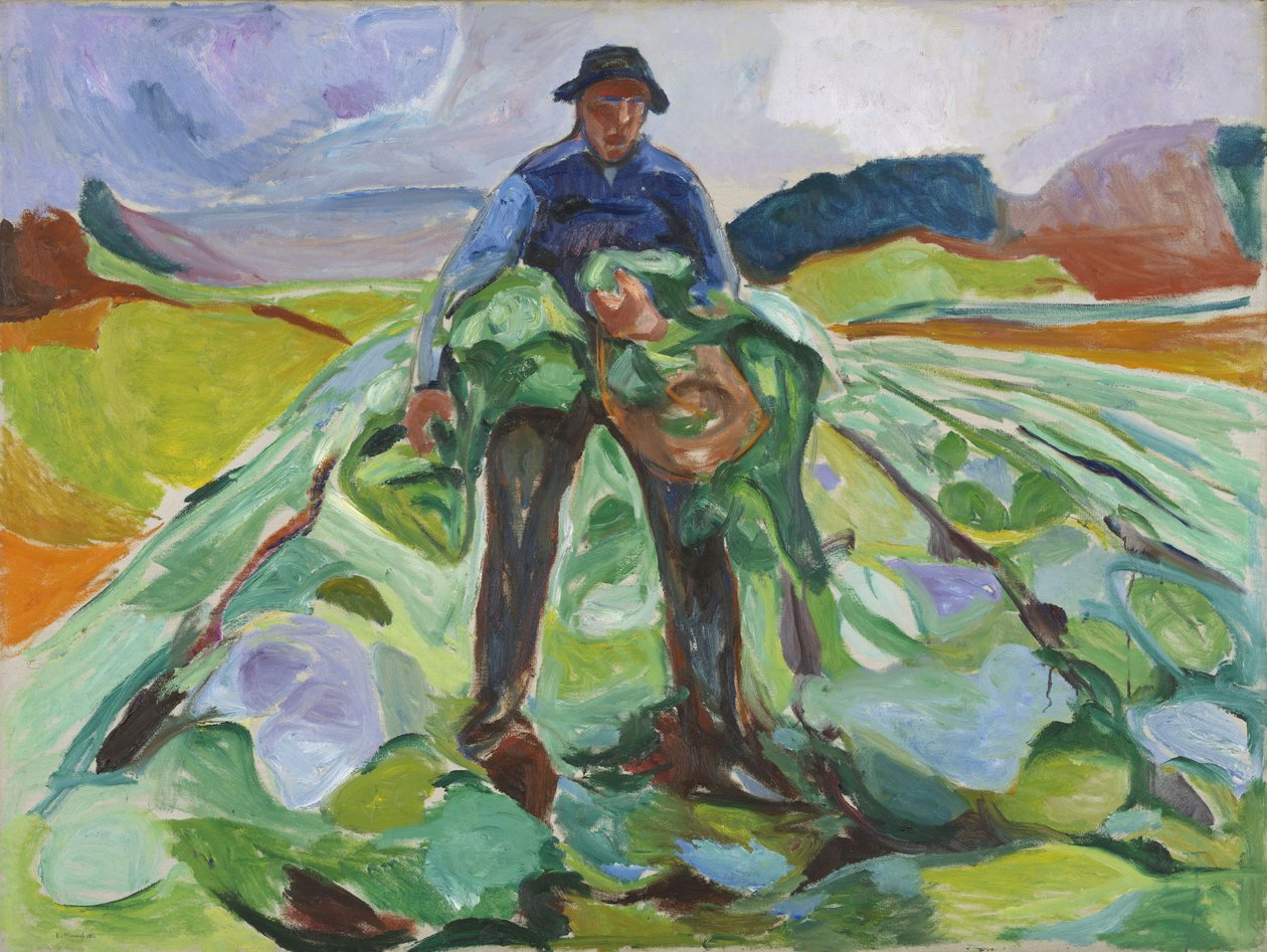 Man i kålfältet av Edvard Munch