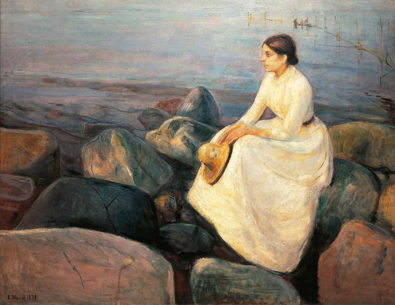 Norge, Bergen, Inger på stranden av Edvard Munch